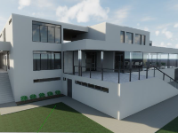 File sketchup villa 2 tầng 21.5x36m