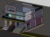 Biệt thự 2 tầng,model su biệt thự 2 tầng,file su biệt thự 2 tầng