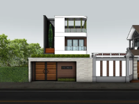 File su biệt thự 3 tầng kt 8x22m