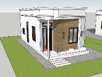 nhà cấp 4,su nhà cấp 4,sketchup nhà cấp 4