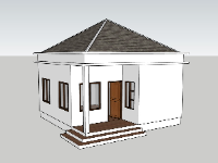 nhà cấp 4,File su nhà cấp 4,sketchup nhà cấp 4,su nhà cấp 4