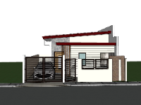 su nhà cấp 4,sketchup nhà cấp 4,su