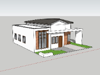 nhà cấp 4,su nhà cấp 4,sketchup nhà cấp 4