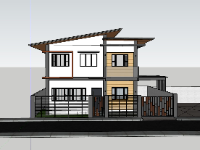 nhà phố 2 tầng,su nhà phố,sketchup nhà phố,su nhà phố 2 tầng,sketchup nhà phố 2 tầng