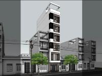 File su nhà phố 6 tầng kt 4x16m