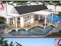 biệt thự vườn,Sketchup nhà vườn,Sketchup,Biệt thự,file Sketchup Biệt thự