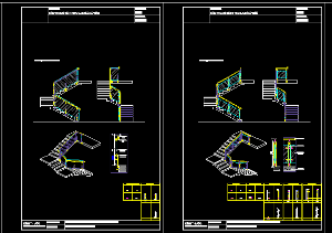 Bản vẽ autocad,lan can cầu thang,lan can kính,cầu thang