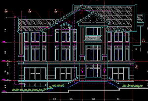 File thiết kế Autocad Mẫu biệt thự Đà lạt 