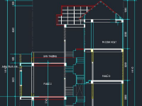 File thiết kế: Bản vẽ thi công nhà 03 tầng 3.6x11.7m rất đẹp( phần kiến trúc mặt bằng, nội thất)