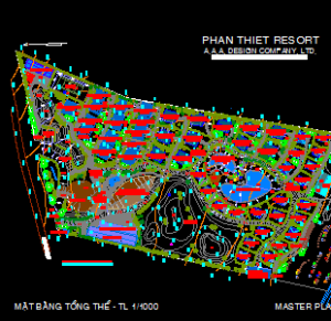 File thiết kế cad bản vẽ chi tiết Phan Thiết resort