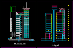 File thiết kế cad văn phòng cao tầng