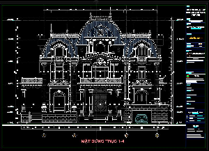 File Thiết kế Kiến Trúc Biệt Thự Lâu Đài