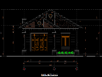 kiến trúc biệt thự,kiến trúc 1  tầng,biệt thự mái thái 1 tầng,file cad biệt thự 1 tầng,bản vẽ biệt thự 1 tầng