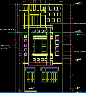File thiết kế nhà lô phố 5m x 18m đầy đủ :Kiến trúc+Kết cấu+điện nước