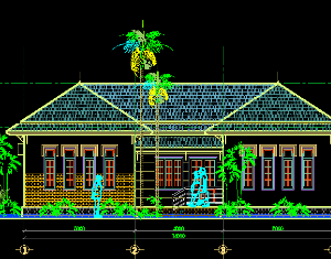 File thiết kế nhà mái thái mang phong cách hiện đại