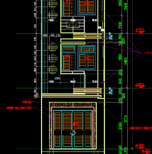 File thiết kế nhà mặt phố 5 tầng 4x16,8m bố trí theo kiểu tầng lệch
