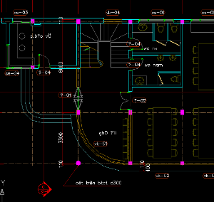 File thiết kế nhà thư viện 4 tầng kích thước 9,3x20,4m