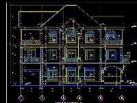 File thiết kế thi công Biệt thự Pháp 10.4x19m (MB, MĐ, MC và các chi tiết chỉ nẻo)