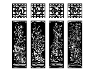 File dxf tứ quý cnc,File dxf cổng tứ quý,File cổng tứ quý dxf,cnc an khang thịnh vượng