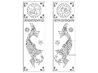 File vách cổng cá chép tài lộc cnc