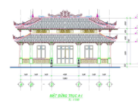 Filethietke autocad Bản vẽ Kiến trúc chùa BẢO SƠN 13x24.5m