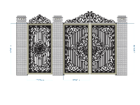 cổng chính phụ cnc,file cnc cổng chính phụ,mẫu cnc cổng chính phụ