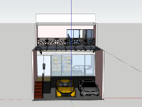 Nhà phố 2 tầng,model su nhà phố 2 tầng,file su nhà phố 2 tầng,file sketchup nhà phố 2 tầng,nhà phố 2 tầng file sketchup