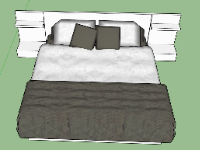 Free mẫu giường ngủ thiết kế sketchup