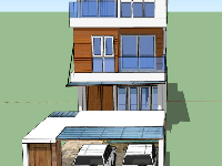 sketchup mẫu nhà phố 3 tầng,mẫu nhà 3 tầng,mẫu nhà phố 3 tầng,nhà phố sketchup