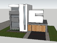 biệt thự 2 tầng,Model sketchup biệt thự,mẫu biệt thự sketchup,biệt thự sketchup,sketchup biệt thự 2 tầng