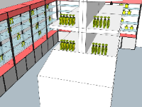 shop mỹ phẩm,su shop mỹ phẩm,Sketchup shop mỹ phẩm