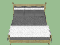 Free sketchup mẫu giường cho phòng ngủ