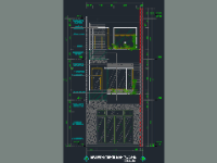 Full Autocad Nhà phố 3 tầng 5x15m (đất 5x20m)