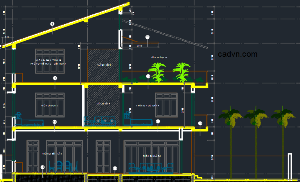 Full Bản vẽ biệt thự gia đình đẹp file autocad