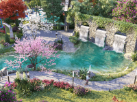 Full bản vẽ CAD (KT, điện nước) dự án cảnh quan khu du lịch Golden Valley Mường Lò