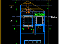 Bản vẽ nhà phố,nhà 2 tầng,nhà phố 2 tầng