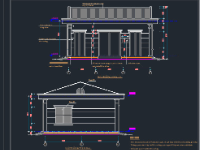 Full Bản vẽ nhà trạm điện kích thước 9.2x8m (Kiến trúc và kết cấu)