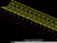 Bản vẽ thi công,Bản vẽ chi tiết mái chính nha ga,Kết cấu thép,đường sắt trên cao,Nhổn - Kim mã