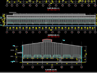 Full bản vẽ thiết kế thi công nhà xưởng Việt Thái Sơn 30x91m