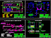 đồ án trạm xử lý cấp nước,cấp nước cad,bản vẽ cấp nước