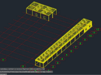 Full file CAD Bản vẽ kiến trúc & Kết cấu nhà để xe tại sân bay Vân Đồn - Quảng Ninh