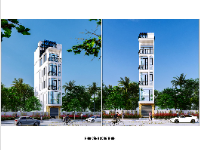 Full file cad, sketchup hồ sơ thiết kế nhà 5 tầng 1 tum 3.28x12m, có thang máy (có cải tạo lên tầng 6,7) 