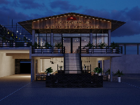3Dmax hàng quán,max Nhà hàng 2 tầng,nhà hàng hải sản max,thiết kế nhà hàng hải sản,mẫu nhà hàng hải sản