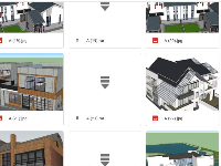 Thư viện sketchup Villa,Thư viện sketchup biệt thự,Model Sketchup villa,Bộ sưu tập Sketchup villa