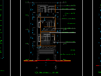 Full Hồ sơ bản vẽ kiến trúc Nhà phố 4 tầng 5.05x18.7m