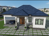 Full hồ sơ BVTC kiến trúc kết cấu mẫu nhà mái Nhật 12x14.7m (có file sketchup)