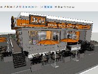 Full Hồ sơ Cửa hàng tiện lợi (Cad- Sketchup-Chi tiết)