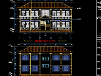 Full hồ sơ kiến trúc kết cấu mẫu trường tiểu học công lập Long Mỹ 8x18.4m