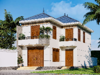 Full hồ sơ thiết kế nhà 2 tầng mái nhật 8x13.1m