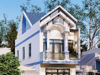 Full hồ sơ thiết kế nhà 2 tầng mái thái 4.4x18m
